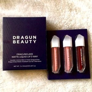 Dragun beauty mini lipgloss trio NWT